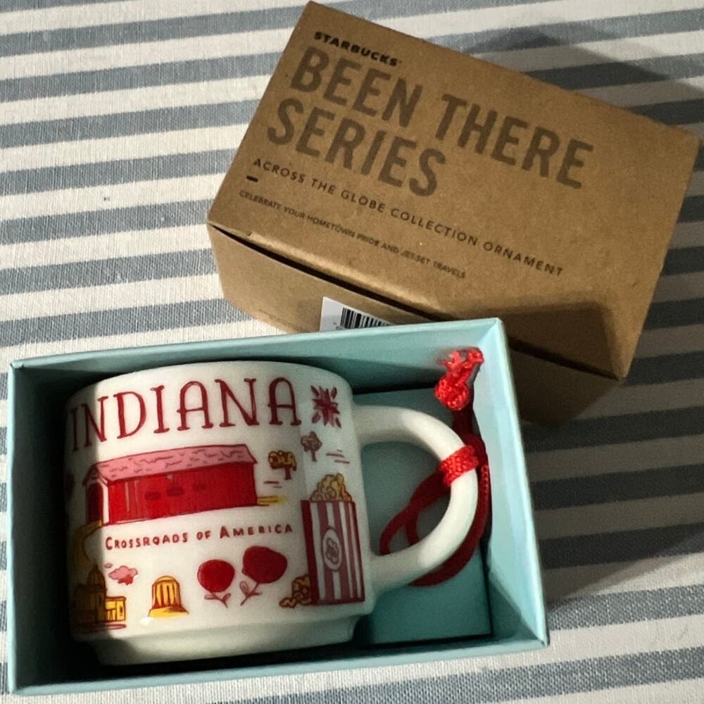 Starbucks Been There Series Indiana Ornament Mug 2018 New in Box NIB